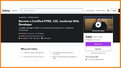 Udemy (Udemy Become a Certified HTML, CSS, JavaScript Web Developer)