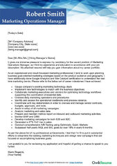 Marketing Operations Manager Cover Letter Examples - QwikResume