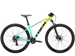 Trek Marlin 5 Hardtail Mountain Bike 2023 in Green and Yellow