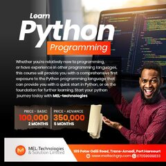 Python Programming Training in Port Harcourt → MEL-Technologies