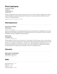 How To Create a Resume Outline Template (With Examples) | Indeed