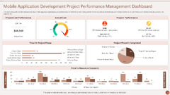 Application Development Project Performance Management Dashboard (Microsoft PowerPoint)