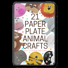 Animal Large Paper Plates (Paper Plate Animal Crafts Collection)