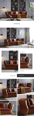 Modern Furniture Coffee Table Leather Sofa Set - China Sofa ...