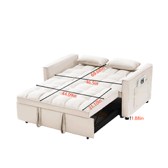 3-in-1 Convertible Sleeper Sofa Bed