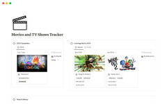 Movies and TV Shows Tracker | Notion Template