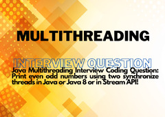 Java Multithreading Interview Coding Question: even odd ...