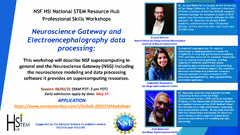 Neuroscience Gateway and Electroencephalography Data Processing