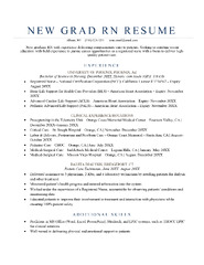 New Grad RN Resume [Sample & How to Write] | Resume Genius