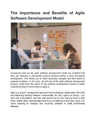 What are the Benefits of an Agile Software Development Model? by ...