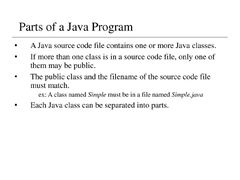 Lecture 2a- Java Fundamentals - ppt