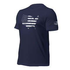 USMC 'Essential' 7.62 Design Battlespace Men's T-Shirt (American Flag USA T-Shirt With Sleeve )