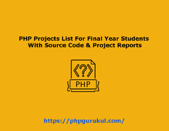 PHP Projects List For Final Year Students With Source Code ...