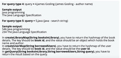 Solved COLLECTIONS IN JAVA - HASHMAP - LIBRARY In a library ...