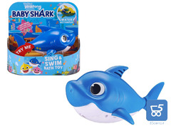 Zuru Toys Baby Shark Robo Alive Sing & Swim Daddy Shark Robotic Bath Toy (Robo Alive Junior Baby Shark)