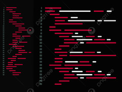 Digital Java Code Text