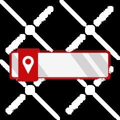 Pin Map Location Icon Logo Symbol Vector Text Box Design ...