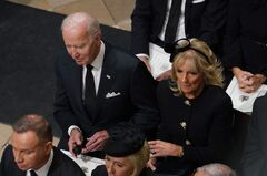 President Biden & First Lady Dr. Jill Biden Arrive at Queen ...