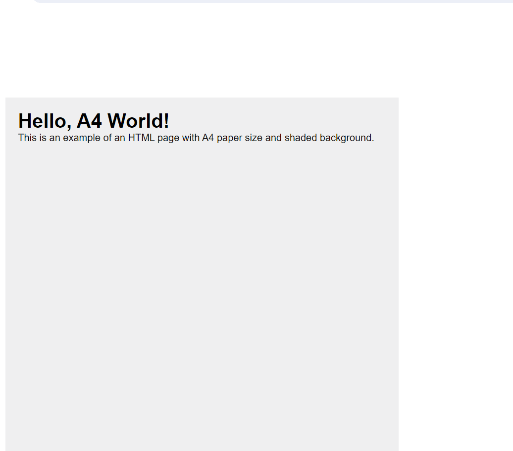 How to make an HTML Page in A4 Paper ? - GeeksforGeeks