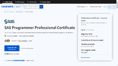 Coursera - SAS Programmer Professional Certificate