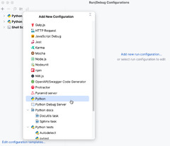 Run/debug configurations | PyCharm Documentation