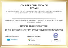 Python Certification