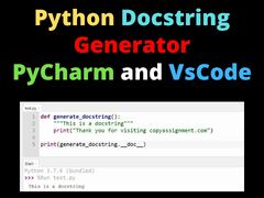 Python%20Docstring%20Generator%20%7C%20PyCharm%20And%20VsCode%20-%20CopyAssignment