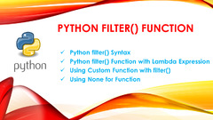 Python filter() function