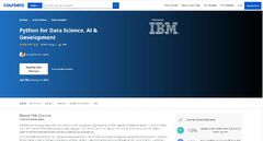 Python for Data Science - IBM Coursera