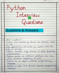 Python Interview Questions