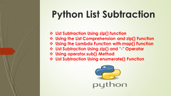 Python List Subtraction - Spark By {Examples}