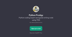 Python Prodigy And 46 Other AI Alternatives For Python coding ...