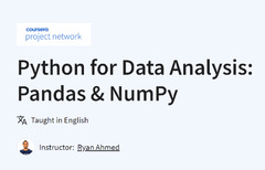 NumPy (Python for Data Analysis: Pandas & NumPy)