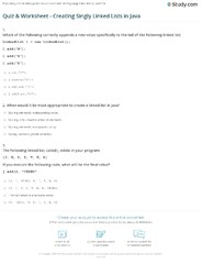 Quiz%20&%20Worksheet%20-%20Creating%20Singly%20Linked%20Lists%20in%20Java%20%7C%20Study