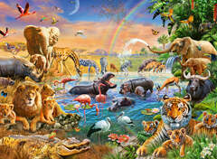 Ravensburger Puzzle Savannah Jungle Waterhole (Ravensburger Water Spring in the Savannah Puzzle)