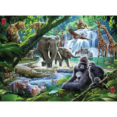 Jungle Animals 100 Piece Puzzle – Timeless Toys Chicago