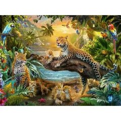 1500-piece Jigsaw Puzzle Leopards in the Jungle Ravensburger (Ravensburger Leopards in the Jungle Jigsaw Puzzles)