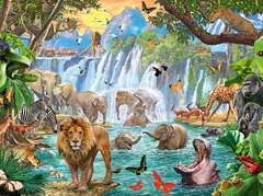 Ravensburger Waterfall Safari 1500 Piece Puzzle (Waterfall Safari Jigsaw Puzzle by Ravensburger)