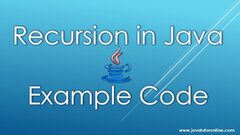 Recursion in Java