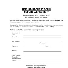 Refund Request Form Quickbooks