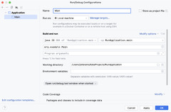 Run/debug configuration: Application | IntelliJ IDEA Documentation