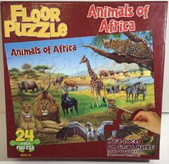 Floor Puzzle 24 PC Animal (Animals of Africa Floor Puzzle)