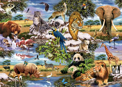 King Wild Animals Jigsaw Puzzle (1000 Pieces)