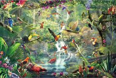 Rainforest Menagerie/1000-piece/Buffalo/Hautman Brothers (Becko us puzzles for adults Wooden Jigsaw puzzles 1000 Pieces Puzzle for adults and Kids)