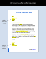 School Nurse Cover Letter in Google Docs, Word, Pages, PDF ...