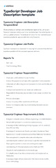 TypeScript Developer Job Description Template | Adaface