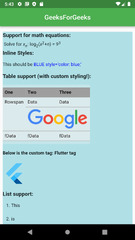 Flutter with HTML - GeeksforGeeks