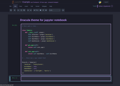 Jupyter Notebook Dracula Theme