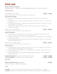 Senior Node.js Developer Resume Examples for 2024 | Resume Worded