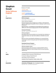 Senior Software Engineer Resume Example .Docx (Word ...